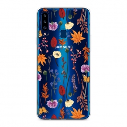 ����������� ����� Orange Purple flowers �� Samsung Galaxy A20s