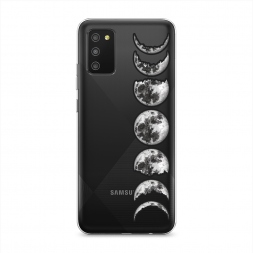 Силиконовый чехол Фазы луны на Samsung Galaxy A02s