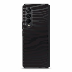 Силиконовый чехол Окрас зебры черный на Samsung Galaxy Z Fold 3