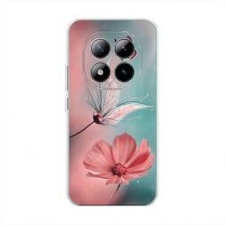 Силиконовый чехол Бабочка и цветок на Redmi Note 15 Pro Plus 5G