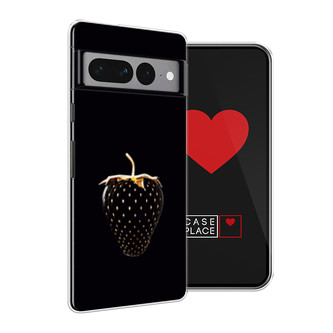 Силиконовый чехол Black strawberry на Google Pixel 7 Pro