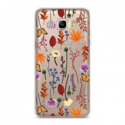 ����������� ����� Orange Purple flowers �� Samsung Galaxy J5 2016