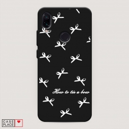 Матовый силиконовый чехол How to tie a bow 1 на Xiaomi Redmi 7