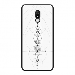Матовый силиконовый чехол Парад планет на Xiaomi Redmi 8A
