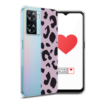 Силиконовый чехол Пурпурный леопард на Oppo A77 4G