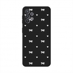 Матовый силиконовый чехол Простые бантики 1 на Samsung Galaxy A32