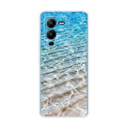 Силиконовый чехол Волны 10 на Vivo V25 Pro 5G
