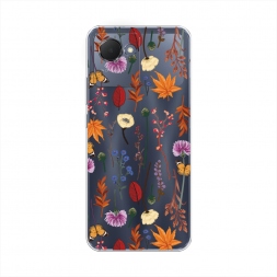 ����������� ����� Orange Purple flowers �� Realme Narzo 50i Prime