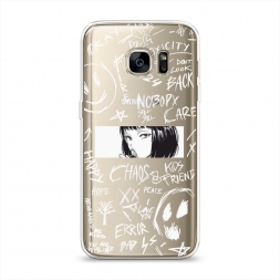 ����������� ����� Manga graffiti white �� Samsung Galaxy S7