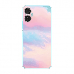 Силиконовый чехол Розовые облака на Itel Vision 5 plus