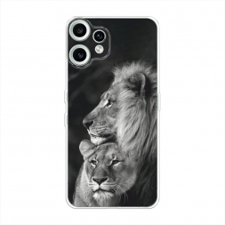 Силиконовый чехол Львиная пара на CMF Phone 2 pro