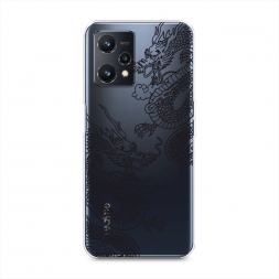 Силиконовый чехол Два китайских дракона на Realme 9 5G