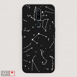 Матовый силиконовый чехол Созвездия на Oppo A5 (2020)