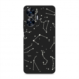Матовый силиконовый чехол Созвездия на Realme C55