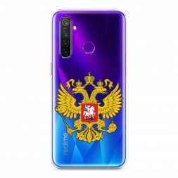 Силиконовый чехол Государственный герб на Realme 5 Pro
