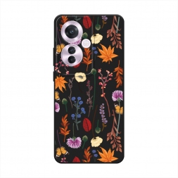 ������� ����������� ����� Orange Purple flowers �� Oppo Reno 11F