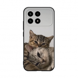 Матовый силиконовый чехол Нежные котята на POCO F8 PRO 5G