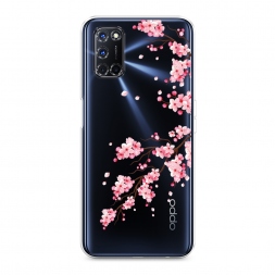 Силиконовый чехол Цветение сакуры на Oppo A72