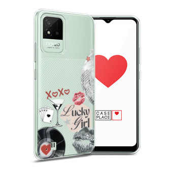 Силиконовый чехол xoxo lucky girl 2 на Realme Narzo 50i