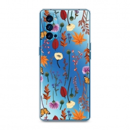 ����������� ����� Orange Purple flowers �� Oppo Reno 4 Pro 5G