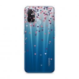 Силиконовый чехол Посыпка сердечки на Oppo A53