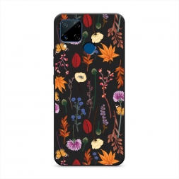 ������� ����������� ����� Orange Purple flowers �� Realme C15