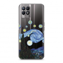 Силиконовый чехол Ночь Ван Гога на Realme 8i