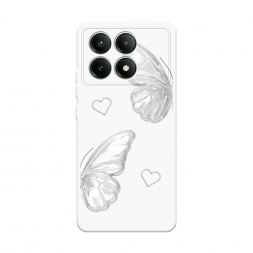 Soft touch ����� white butterflies 2 �� Xiaomi POCO X6 PRO 5G