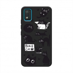����������� ����� Black cat doodles �� Itel A17