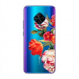 Силиконовый чехол Весенний букет на Vivo V17