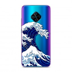 Силиконовый чехол Волна в Канагаве на Vivo Y9s