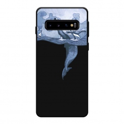 Матовый силиконовый чехол Два измерения на Samsung Galaxy S10 Plus