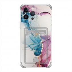 Розовые разводы рисунок на iPhone 13 Pro Max