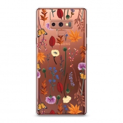 ����������� ����� Orange Purple flowers �� Samsung Galaxy Note 9