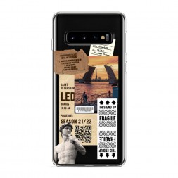 Силиконовый чехол Санкт-Петербург коллаж на Samsung Galaxy S10