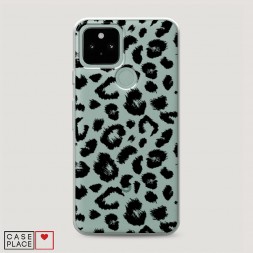 Силиконовый чехол Окрас леопарда фон на Google Pixel 5
