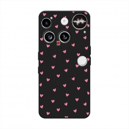 Матовый силиконовый чехол Маленькие розовые сердечки на Nothing Phone 3