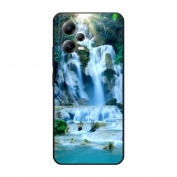 Матовый силиконовый чехол Водопад 8 на Xiaomi Poco X5 5G
