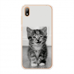 Силиконовый чехол Подмигивающий котенок на Huawei Y5 2019