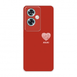 Силиконовый чехол Отпечаток сердца на красном на OnePlus Nord N30 SE