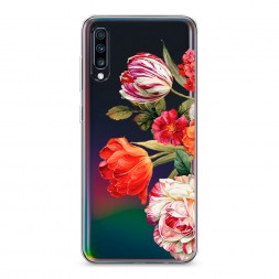 Силиконовый чехол Весенний букет на Samsung Galaxy A70