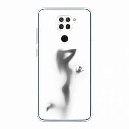 Силиконовый чехол Стекло в душе на Xiaomi Redmi Note 9