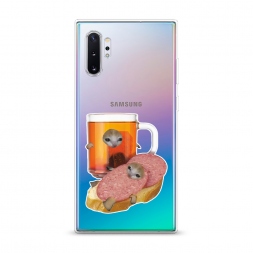 Силиконовый чехол Котёнок бутерброд на Samsung Galaxy Note 10 Plus