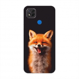Силиконовый чехол Весёлая лиса на Xiaomi Redmi 9C