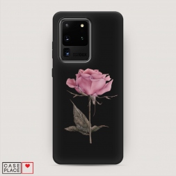 Матовый силиконовый чехол Меланхоличная роза на Samsung Galaxy S20 Ultra
