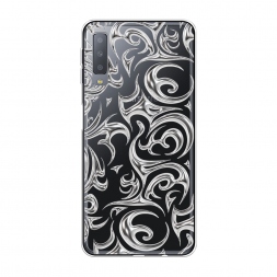 Силиконовый чехол Шипастые волны на Samsung Galaxy A7 2018