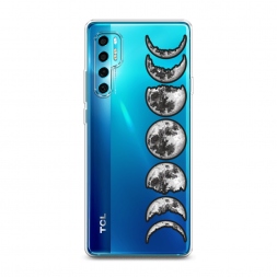 Силиконовый чехол Фазы луны на TCL 20 Pro 5G