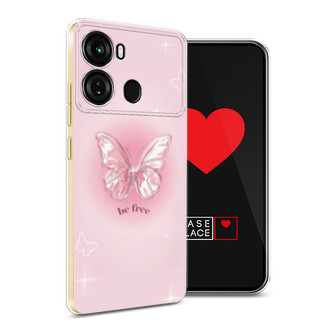 Силиконовый чехол be free butterfly 3 на Itel P40