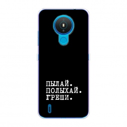 Силиконовый чехол Пылай и греши на Nokia 1.4