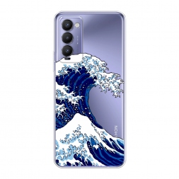 Силиконовый чехол Волна в Канагаве на Tecno Camon 18